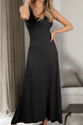 AWDMD281-P_SLEEVELESS TANK TOP STYLE MAXI DRESS: Black / (3X) 1
